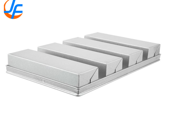 RK Bakeware China Foodservice NSF 650g 4 Strap Glazed Aluminized Steel Pullman bread Loaf Pan 13 &quot;x 4&quot; x 4 &quot;