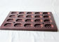 سینی قالب کاپ کیک Wine Red PTFE 594x394x25mm