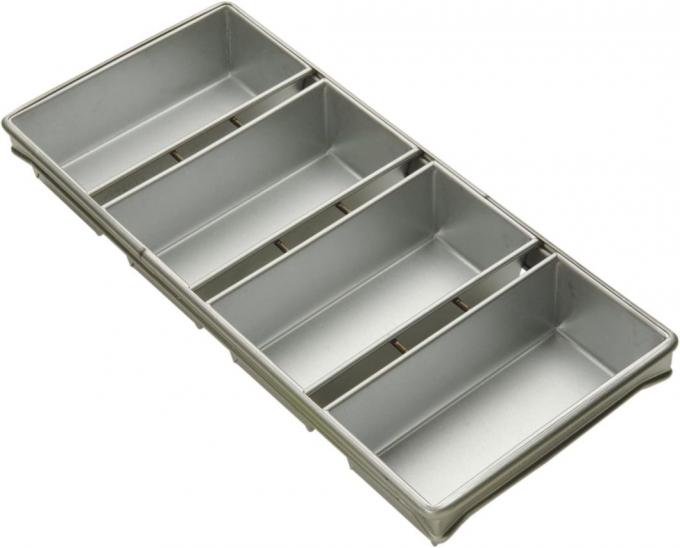 Rk Bakeware China Foodservice 906925 Commercial Bakeware 6 Strap Bread Pan Silver