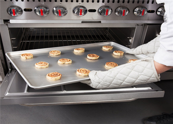 RK Bakeware China Foodservice NSF فول سایز آلومینیوم نان استیک نان پخت و پز / آلیومینیوم ورق پان سیم در لبه ، 13 X 18