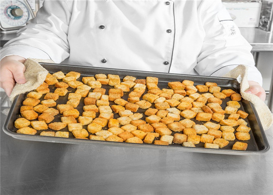 RK Bakeware China Foodservice NSF 18 گج آلومینیوم بن شیت پان 18'x13' 1/2 سایز پیتزا نان پختن