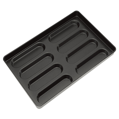 RK Bakeware China Foodservice NSF 4.5 اینچ 5 اینچ نانسکیک برگر بن و هات داگ بن نان تراک