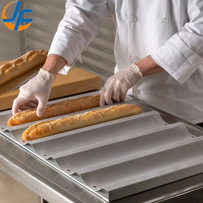 RK Bakeware چین 18X26 حجم کامل آلومینیوم شیشه ای French Baguette نان پختن سینی