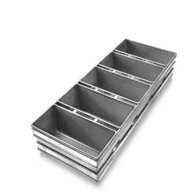 Rk Bakeware China Manufacturer-4 Strap Glazed Aluminized Steel Pullman Pan Pan Pan/ Tank Pan Pan Pan/ Vienna Loaf Pan (پنجره های پخته شده از فلز آلومینیزه شده)