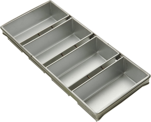 Rk Bakeware China Foodservice 906925 Bakeware تجاری 6 بند نان پان نقره ای