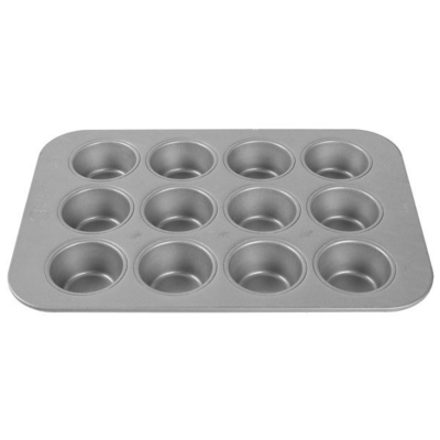 Rk Bakeware China-42754 12 Cup Glazed Aluminized Steel Mini Crown Muffin Pan/ Cruffin Pan/ Cruffin Tray (پنجره های پخت و پز چین-42754)