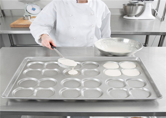 RK Bakeware China Foodservice NSF 24 Mold استیل آلومینیوم دار استیل دسته بندی شده هامبرگر بن تراک کفن بالا / کوکی پین