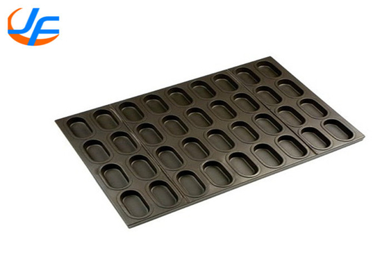 RK Bakeware چین خدمات غذایی آلومینیوم شکل بیضوی کلوچه پخت و پز مربع کلوچه