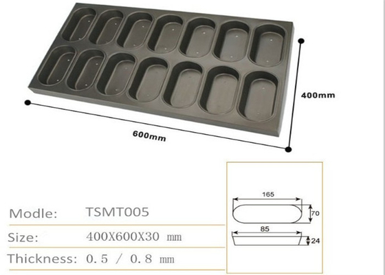 RK Bakeware چین خدمات غذایی آلومینیوم شکل بیضوی کلوچه پخت و پز مربع کلوچه