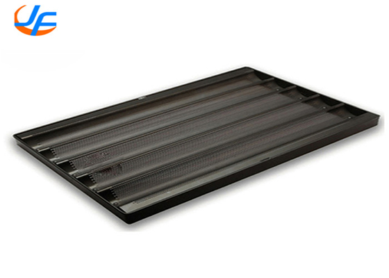 RK Bakeware China Foodservice 5 ردیف آلومینیوم نان استیک باگوت سوراخ شده