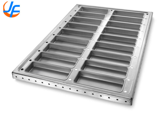 RK Bakeware چین-52435 شیشه ای نان استیک 18 قالب آلومینیزه فولادی هوت داگ بن پان تراک