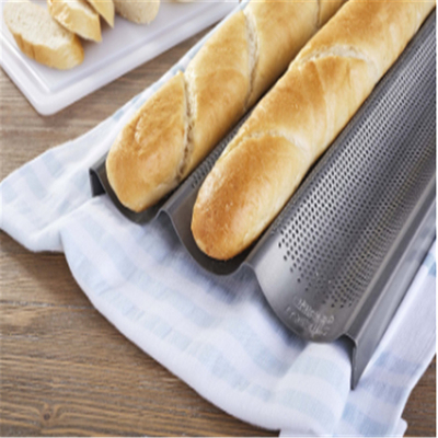 RK Bakeware China Foodservice NSF حجم کامل 16 اندازه 5 ردیف نان استیک آلومینیوم باگیت نان پختن سینی