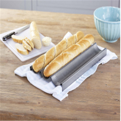 RK Bakeware China Foodservice NSF حجم کامل 16 اندازه 5 ردیف نان استیک آلومینیوم باگیت نان پختن سینی