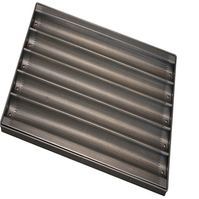 RK Bakeware China Foodservice NSF آلومینیوم سوراخ شده بدون چسب French Baguette Pan/Baguette Tray