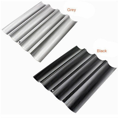 RK Bakeware China Foodservice NSF سوراخ شده 3 اسلات باگوئیت سینی پخت نان فرانسوی