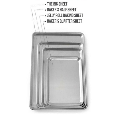 RK Bakeware China Foodservice NSF 18X26 Inch 600X400 آلومینیوم پن برگه نان پختن سینی