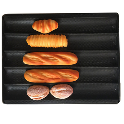 RK Bakeware China Foodservice NSF بیگوت آلومینیوم سوراخ شده French Bread Baking Muold