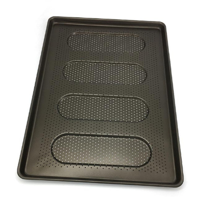 RK Bakeware China Foodservice NSF 4.5 اینچ 5 اینچ نانسکیک برگر بن و هات داگ بن نان تراک