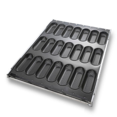 RK Bakeware China Foodservice NSF Hoagie Bun Pan/Slider Bun Pan/Square Ciabatta Roll Baking Tray (پنجره نان های سلائیدر)
