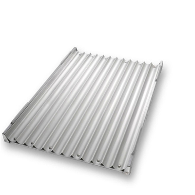RK Bakeware China Foodservice NSF سیکونی شیشه ای 800*600mm 8 فلوت کانال آلومینیوم French Baguette Baking Tray