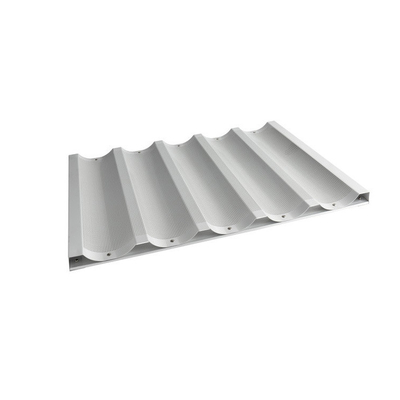 RK Bakeware China Foodservice NSF 5 Loaf Glazed Aluminum Baguette سینی پخت و پز نان فرانسوی