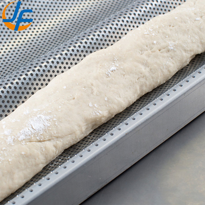 Rk Bakeware China-49053 5 Loaf Nonstick 600*400 آلومینیوم یک قفل باگوئیت تراک / نان فرانسوی