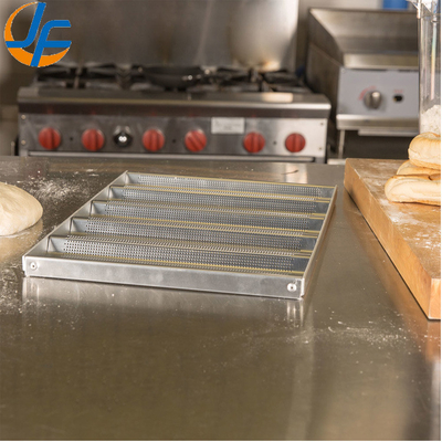 Rk Bakeware China-49053 5 Loaf Nonstick 600*400 آلومینیوم یک قفل باگوئیت تراک / نان فرانسوی