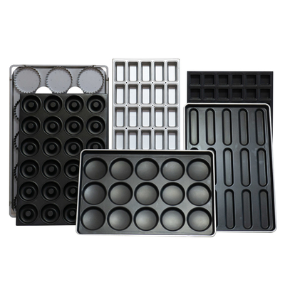 Rk Bakeware China-1200*800 آلومینیوم بیگوت سینی نان استیک برای خط بیگوت مکاترم