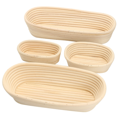 RK Bakeware China Foodservice NSF سبد ضدعفونی کننده رتان طبیعی گرد دست ساز
