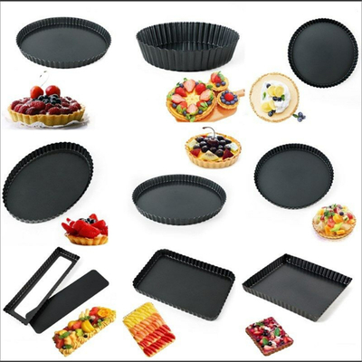 مواد پخت و پز چین-پوش سخت فلوت گرد آلومینیوم پیتزا فرم پاندا