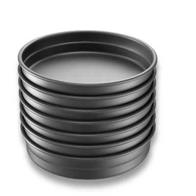 RK Bakeware China Foodservice NSF 9 اینچ آنودیزه آلومینیوم دور پن پیتزا سوراخ شده