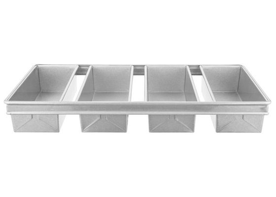 RK Bakeware چین-شیکاگو فلزی 4 بند شیشه ای آلومینیزه پلمن نان نان نان نان 13 &quot;x 4&quot; x 4 &quot;