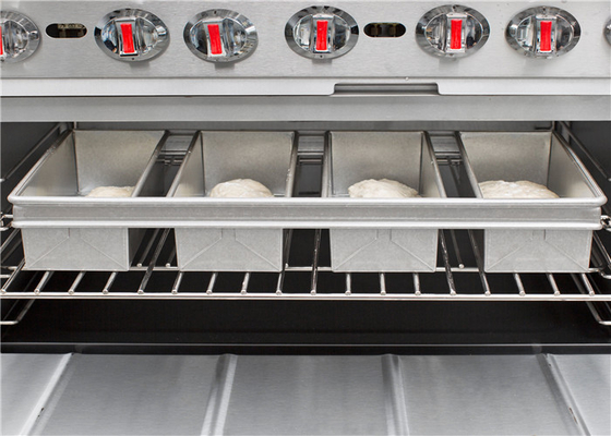 RK Bakeware چین-شیکاگو فلزی 4 بند شیشه ای آلومینیزه پلمن نان نان نان نان 13 &quot;x 4&quot; x 4 &quot;