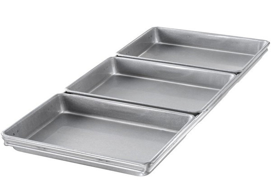 RK Bakeware China Foodservice NSF 4 Straps Pullman Loaf Pans, آلومينيزه شده فولاد نان نان ساندويچ باکس