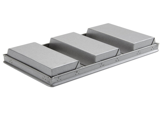 RK Bakeware China Foodservice NSF 4 Straps Pullman Loaf Pans, آلومينيزه شده فولاد نان نان ساندويچ باکس