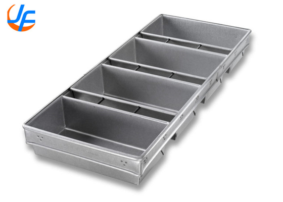 RK Bakeware چین-شیکاگو فلزی 4 بند باز بالا پلمن نان پان شیشه ای برای نانوایی عمده فروشی