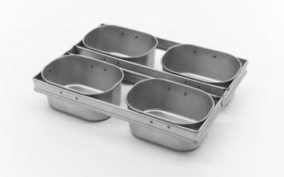 RK Bakeware China Foodservice NSF 600g Nonstick 4 Straps مزرعه ای ساندویچ سفید نان قوطی