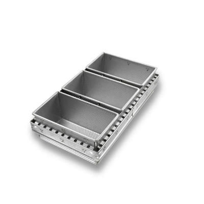 Rk Bakeware چین-شیکاگو فلزی صنعتی 4 بند سیلیکون شیشه ای غیر چسبناک Pullman قالب نان