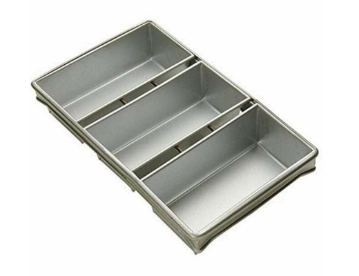 Rk Bakeware China Foodservice 906925 Bakeware تجاری 6 بند نان پان نقره ای