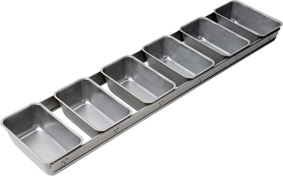 Rk Bakeware China Foodservice 906925 Bakeware تجاری 6 بند نان پان نقره ای