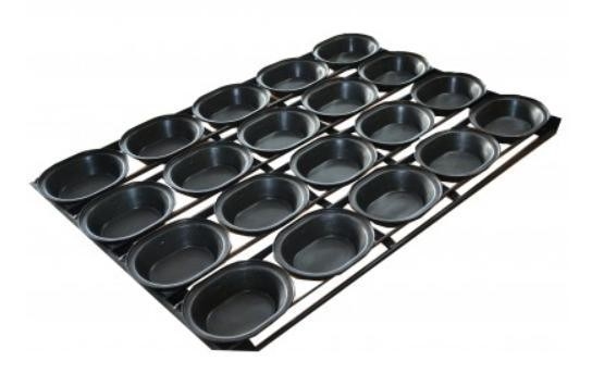 RK Bakeware China Foodservice NSF Oval 180g خود برش ناهار شیرینی پای سینی