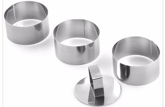 RK Bakeware China Foodservice NSF دسر دور حلقه های کیک فولاد ضد زنگ رنگ نقره ای