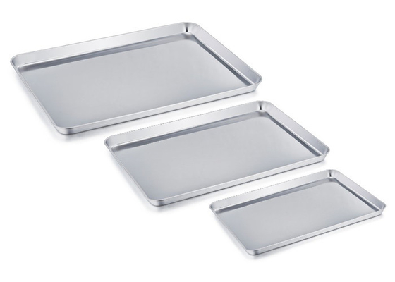 RK Bakeware China Foodservice NSF مستطیل فولاد ضد زنگ پختن سینی پیتزا بسکت نان پختن سینی