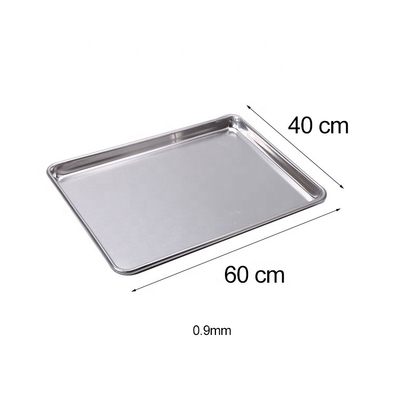 40 * 60 سانتی متر European Baking Tray مستطیل آلومینیوم نان پختن آهن سیم در رول-Rim ورق نان 0.9mm