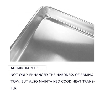 40 * 60 سانتی متر European Baking Tray مستطیل آلومینیوم نان پختن آهن سیم در رول-Rim ورق نان 0.9mm