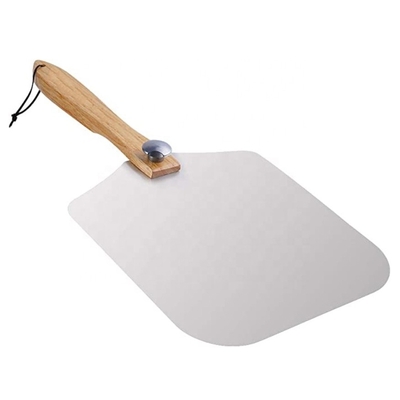 12&quot;X14&quot;X25' ابزار پیتزا آلومینیوم تاشو پیتزا پوست تاشو پیتزا پوست با دسته بلوط