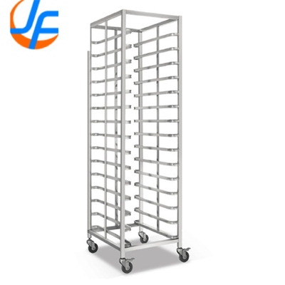 RK Bakeware China-Commercial Catering فولاد ضد زنگ Gastronorm Food Tray Rack Trolley GN1/1