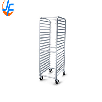 RK Bakeware China-Commercial Catering فولاد ضد زنگ Gastronorm Food Tray Rack Trolley GN1/1