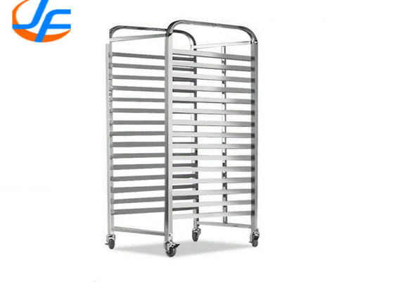 RK Bakeware China Foodservice NSF استیل ضد زنگ سبد غذایی تلفن همراه GN1/1 Pan Tray Trolley Rack