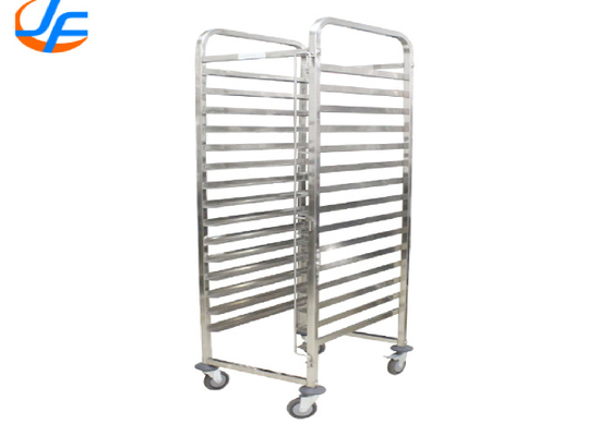 RK Bakeware China Foodservice NSF استیل ضد زنگ سبد غذایی تلفن همراه GN1/1 Pan Tray Trolley Rack